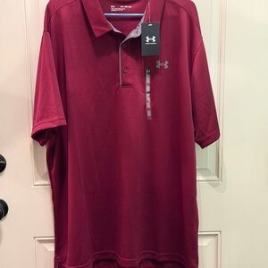 Under Armour Men's Burgundy Polo Shirt